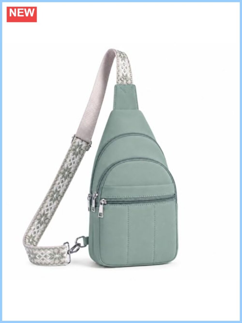 Water Resistant Nylon RFID Crossbody Sling Bag Anti Theft Travel Purse